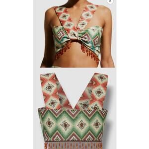 Autumn Adeigbo Women’s Diamond Soraya Crop Top Size 12 – Unique Statement Top